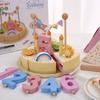 Children's Simulation Wooden Birthday Cake Toys Playsets Pretend Play Cutting Food Game Children Role Play Toy Gift Presents for Boy Girl