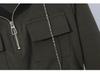 2023 Autumn Hooded Zipper Slit Dress for Women - Large Size, Slimming, Belly-Covering, Age-Reducing Style