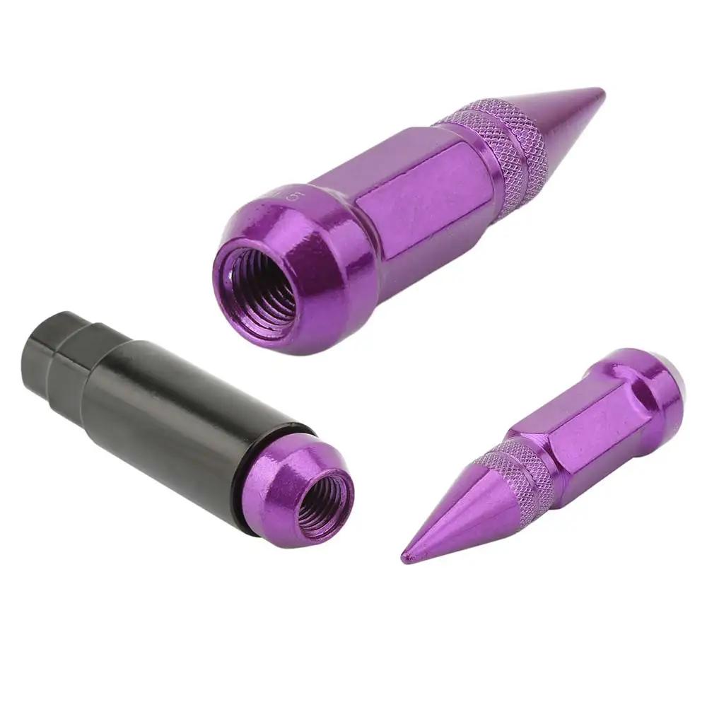 20pcs Car Wheels Rims Lug Nuts With Spike Extended Tuner Nut M12 X 1.5/M12 X 1.25 Wheel Bolt Screw Aluminum Lug Nuts Universal