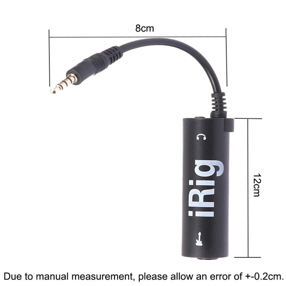1 Pc Guitar Interface Converter 3.5mm Audio Cable with Low Background Noise, High Fidelity Frosted Anti Scratch Feature