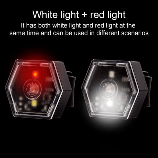 Multifunkční výstražné světlo Mini Vodotěsné Cyklistické Zadní Světlo Přenosné Lehké Venkovní Noční Běh Helma Batoh Držák LED Světlo