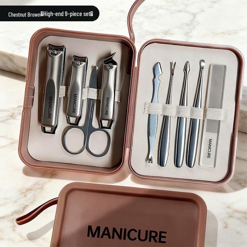 Portable Anti-Splash Nail Clipper & Manicure Set