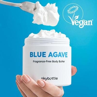Sky Bottle Blue Agáve vysoko hydratačné neparfumované telové maslo 290 ml