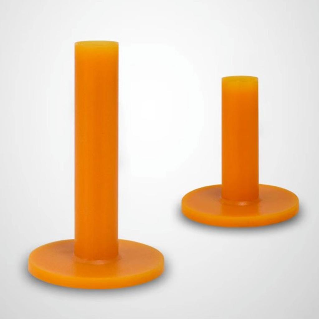 10Pcs Golfing Rubber Tees for Driving Ranges Practice Mat Easy to Carry Golfing Tees Holder for Beginner Professional