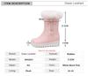 Fashion Fashion Women Snow Boots 2025 New Faux Fur Winter Boots Height Lncreasing Platform Thick Plush Warm Zip Winter Shoes White Pink