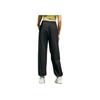 Anta Comfortable Simple Versatile Solid Color Loose High Waist Breathable Sports Long Pants Women bottoms Black 162528515-2
