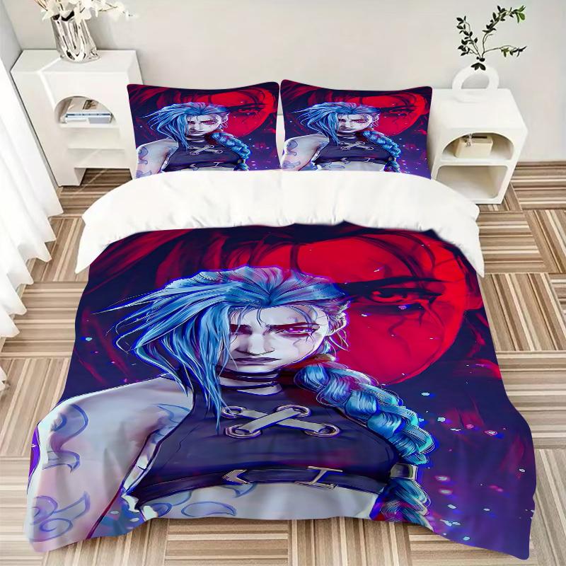 3Pcs Fantasy Cyberpunk Character Bedding Sets For All Sizes New 3D Printed Bed Cover Comforter Duvet Cover Pillowcase Bedroom Decoration