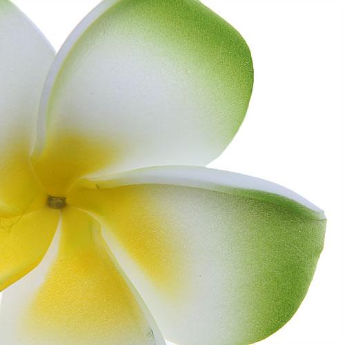 Women Girls Foam Plumeria Flower Hair Clip