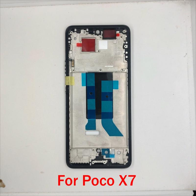 Middle Frame For Poco X7 / Pro LCD Front Frame Housing Bezel With Side Button Repair Parts