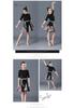 Girls' Short-Sleeve Latin Dance Skirt – Spring/Summer Competition and Practice Costume