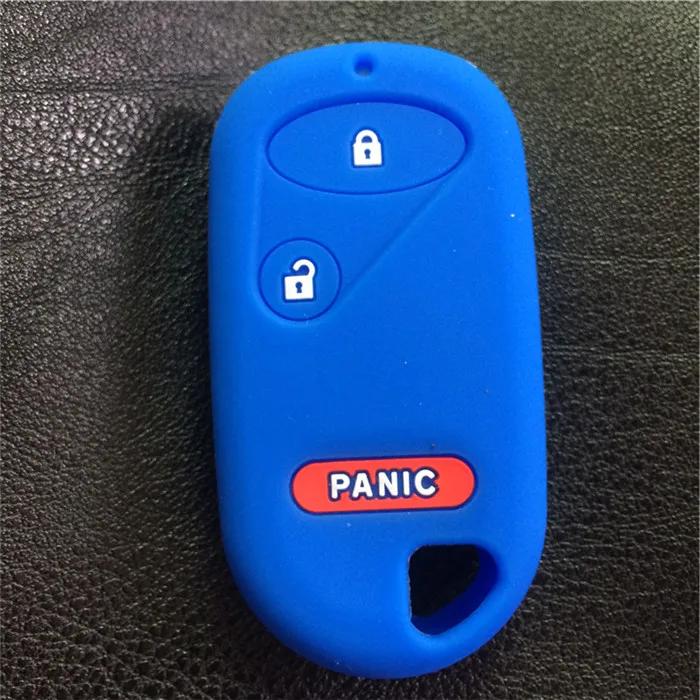 SILICONE rubber CAR KEY COVER CASE For Honda Civic Element Accord CR-V 3 button key