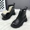 Waterproof Martin boots women's new winter velvet thickened cotton boots non-slip warm short boots