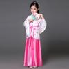 National Costume Tang Dynasty Hanfu for Girls Three-Piece Outfit Top Skirt Belt Traditional Chinese Style Childrens Clothing for New Year Travel