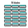 Gillette Six-Layer Manual Razor Blades for Beard Shaving - Old-Fashioned Shaving Style
