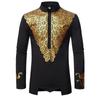 Men's  Dashiki Traditional Ethnic Print Mid-length Stand-up Collar Top