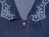 Trendy Puff Sleeve Embroidered Tassel Shirt with Lace Collar - European & American Women's Fashion