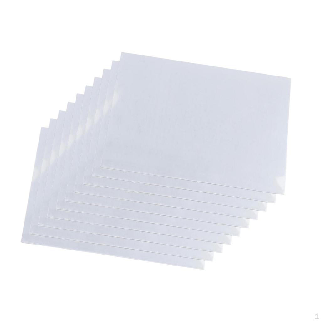 10 Láminas de Plástico Termorretráctil de 0,3 mm de Espesor para Manualidades y Diseño
