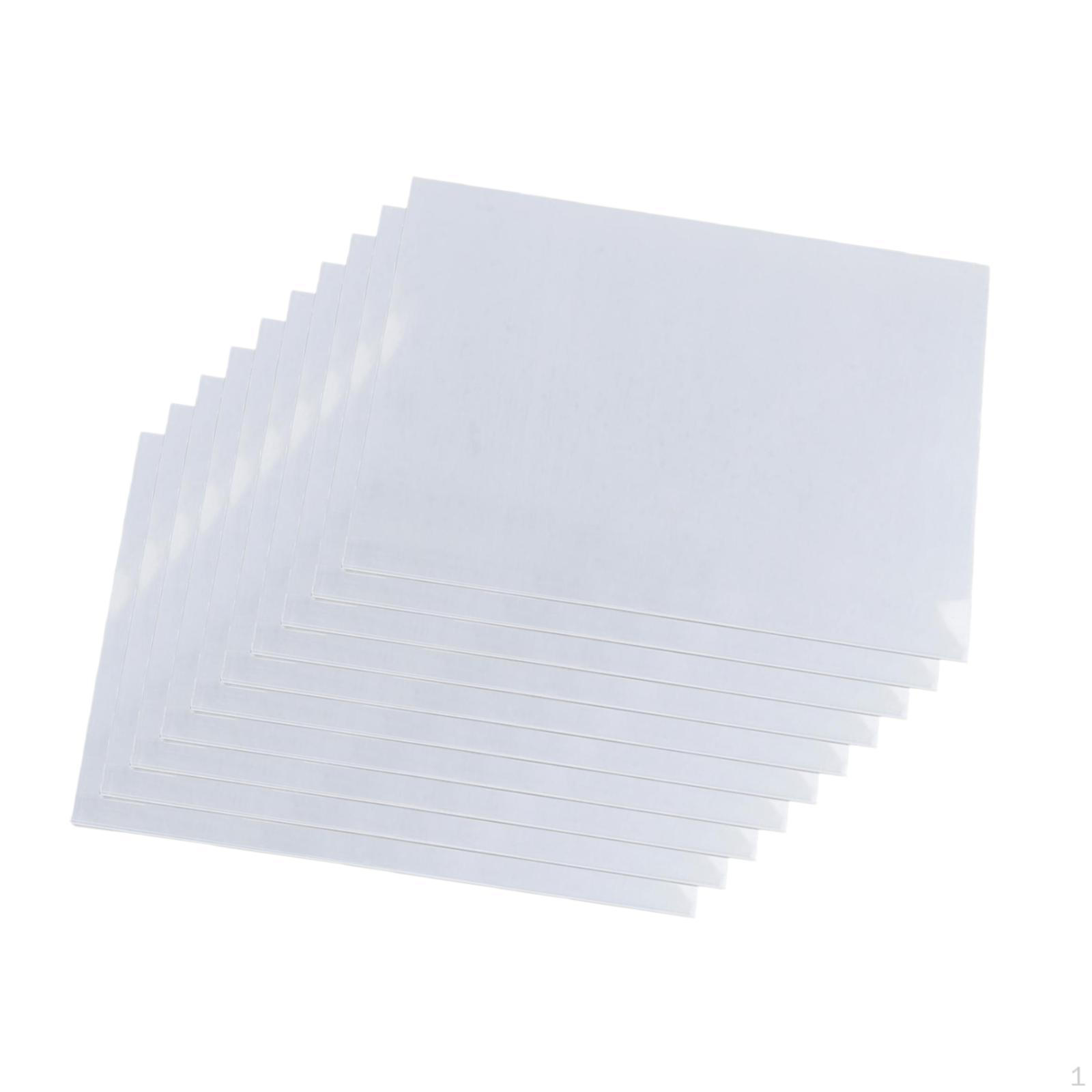 

10 листов термоусадочного пластика толщиной 0,3 мм для рукоделия и дизайна Transparent