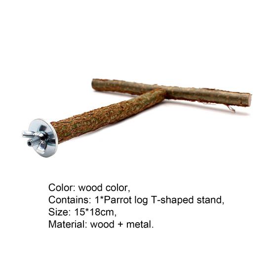 Holzständer Mini Verschleißfest Leichtgewicht Vogel Holzständer für Aras