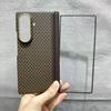 Funda Magnética Ultra Fina de Fibra de Carbono para Samsung Z Fold7, Protección Nano PC de Eje Medio