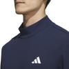 Adidas Golf Golf Polo Shirt Mock Neck Layered EPW Graphic Stretch Shirt White L/S Men's