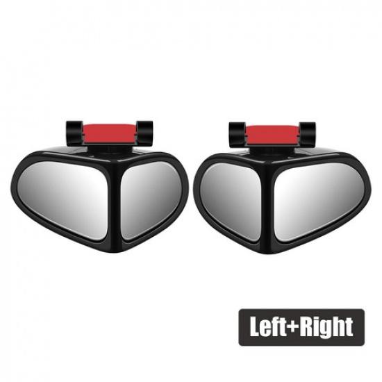 2Pcs Car Blind Spot Mirror Rearview Double-Sided Mirror Wide Angle Mirror