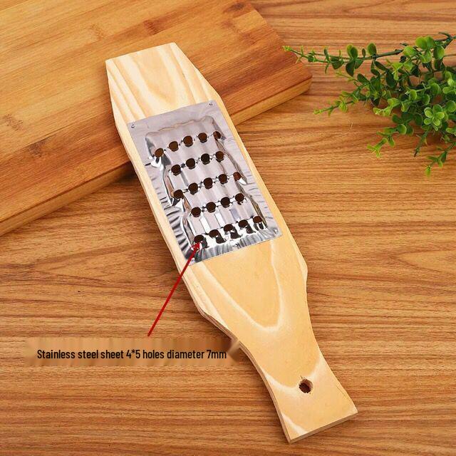 

Многофункциональная терка для редиса и картофеля из нержавеющей стали с сосновой доской