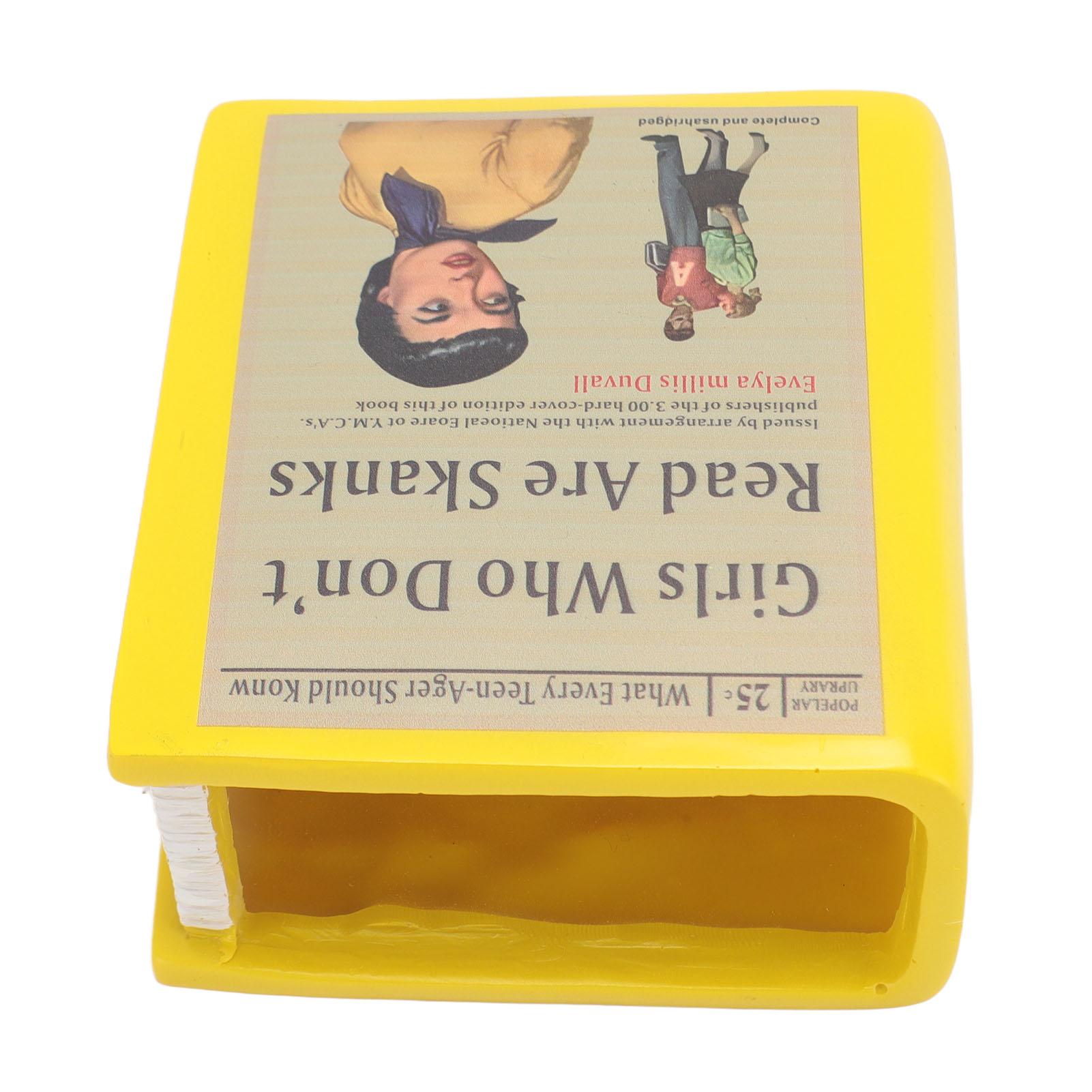 

Ваза в форме книги, гладкая смоляная ваза в форме книги, декоративная, интересная ваза для офиса, библиотеки