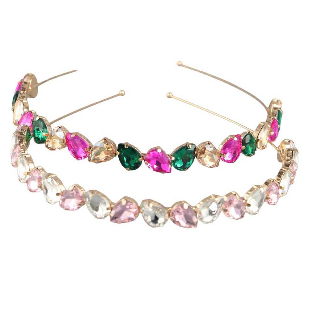 

Headdress Bridal Hairband Women Rhinestone Hair Hoop Water Drop Headband Zinc Zinc Alloy Hair Accessories