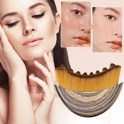 Lymphatic Contour Face Brush Chin Lymphatic Drainage Jawline Sculpting Massager Brush Ergonomic