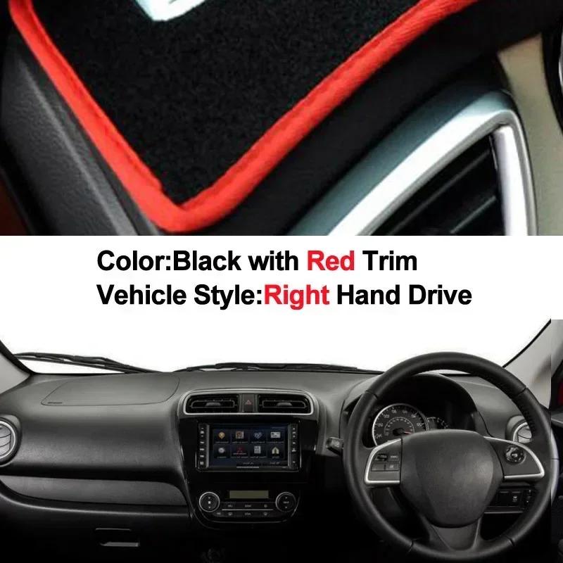 Car Dashboard Cover Non slip pad For Mitsubishi Mirage / Mirage G4 2012 - 2018  Car Dash Mat Sun Shade Pad Anti-UV Cushion