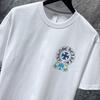 8708 CHROME HEARTS 2026 Summer New High Quality Cotton Round Neck Loose Large Size Men's and Women's T-shirt Couple T-shirt