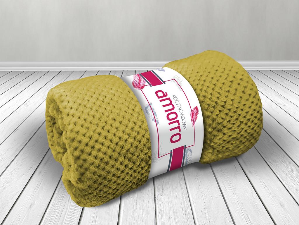 Blanket 150x200 Jacquard, Light Olive Green Color