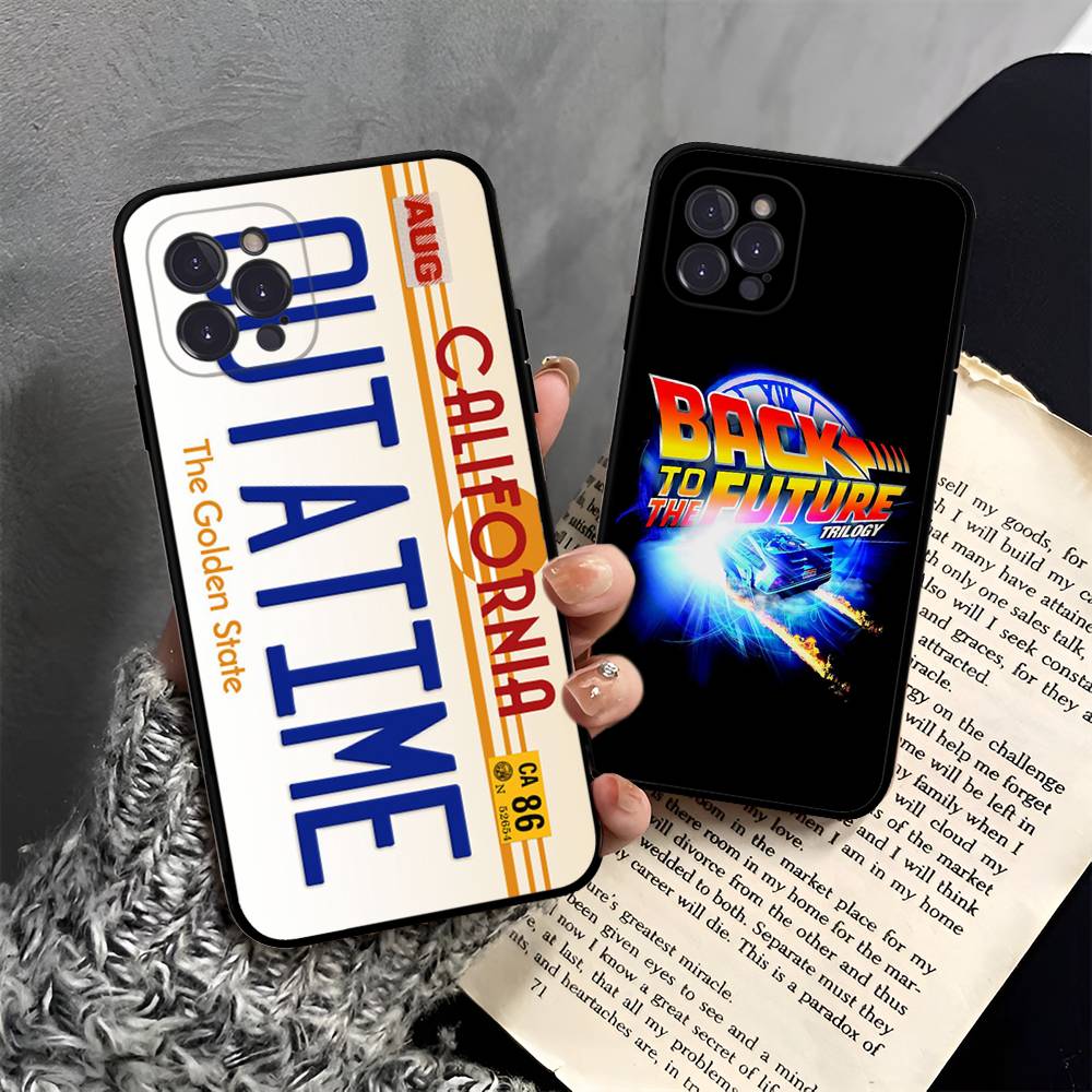 Back To The Future Phone Case For Iphone 17 Air 16 15 14 13 12 11 Pro Max 16 15 14 Plus TPU Soft Case