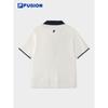 FILA FUSION Women's Cable Knit Short Sleeve Top