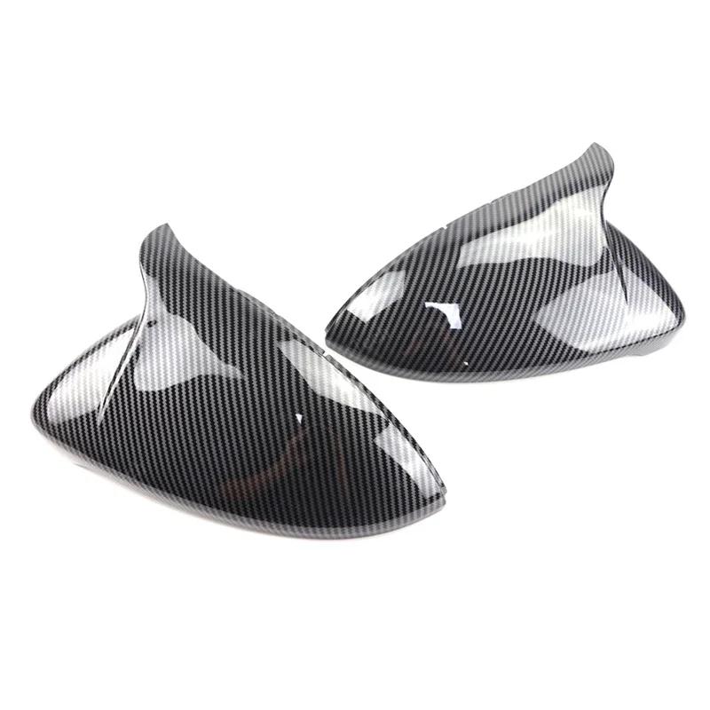 1 Pair Rear View Side Case Trim M Style Car Rearview Mirror Caps For Volkswagen VW Golf 7 MK7 MK7.5 GTI R GTE GTD 13-20