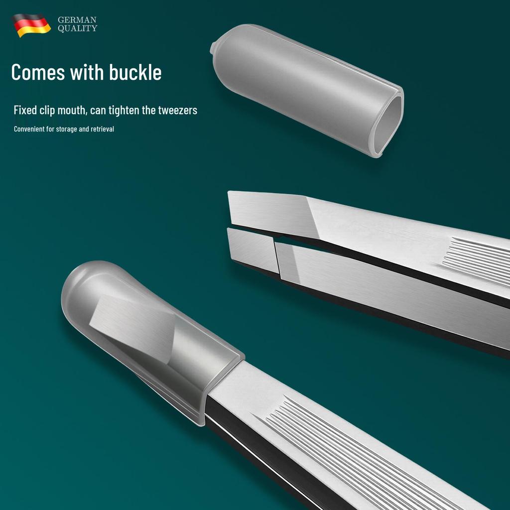 Multi-Use Stainless Steel Tweezers for Eyebrow Shaping, False Eyelashes, Facial Hair & White Hairs