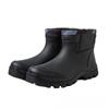 Men's Low-Top Winter Fashion Waterproof Non-Slip Rubber Rain Boots for Kitchen and Outdoor Use