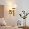 Wall Light 1xG9 10W IP20 In Opal Glass – Gold Finish