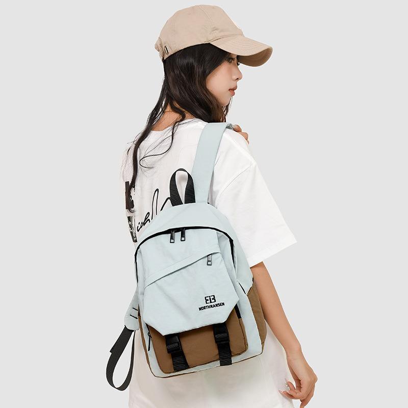 Leisure schoolbag large capacity new campus backpack travel versatile simple backpack