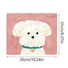 Cute Puppy Mouse Pad Anti-Slip Natural Rubber Lockedge Mousepad Cartoon Dog Office Home Laptop Computer Portable Small Mouse Mat