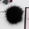 47-tommers Falsk DIY Vaskebjørnspels Pom Poms Ball For Strikking Luer Tilbehør Hatter