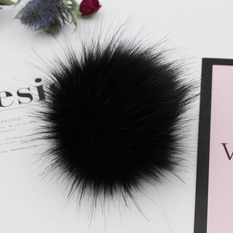 47-tommers Falsk DIY Vaskebjørnspels Pom Poms Ball For Strikking Luer Tilbehør Hatter