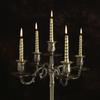 Bronze Retro Metal Candlestick with Three and Five Heads for Hotel, Wedding, or Restaurant Candlelight Dinners.