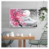 Japan Canvas Painting Posters Prints Quadros Wall Art Picture Living Room Home Decor Cuadros Mount Fuji Cherry Blossom Landscape