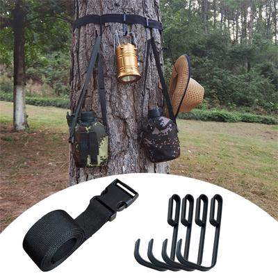 Strap Gear Hangers,Multi-Hook Accessory Holder For Hunting Gears Bow Tree Saddle Binoculars Hunting Accessories,Wide Hangers