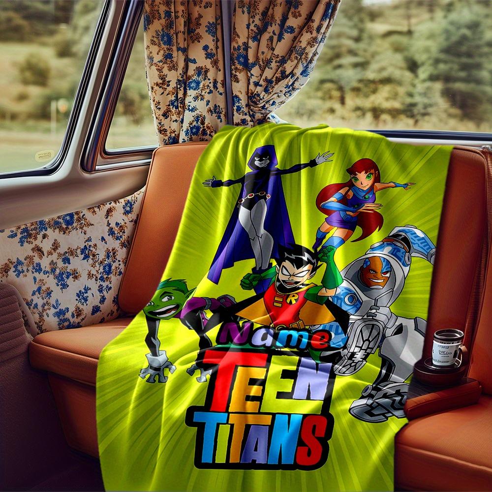 Teen Titans Blanket Personalized Name Soft Comfortable Stylish Blanket Car Blanket Perfect For Travel Camping Outdoor Home Suitable For All Seasons