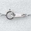Heart Necklace 14 White Gold/diamond Heart 2.7g Women Used