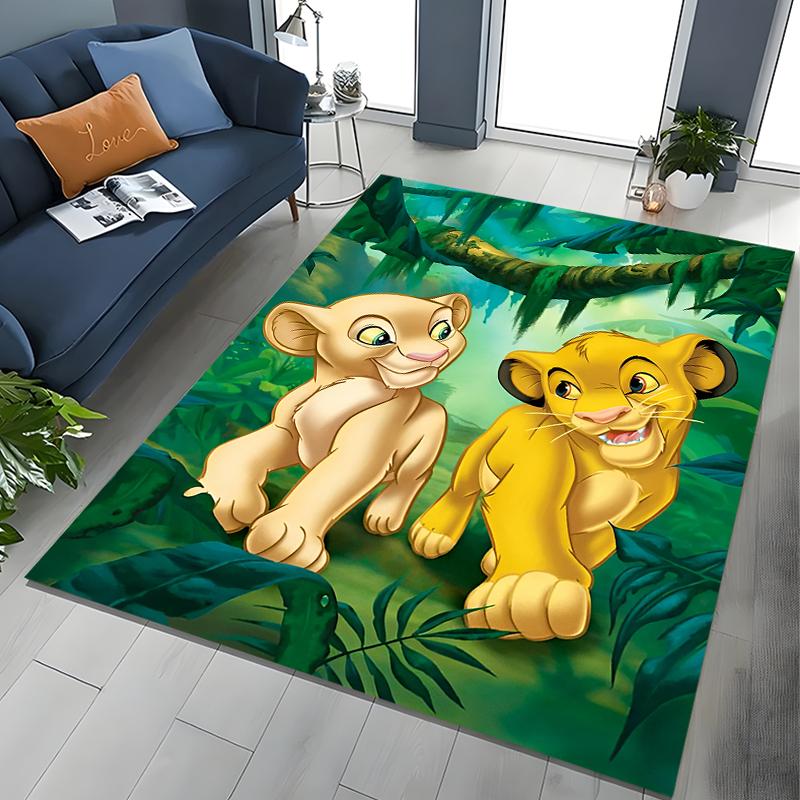 1PC The Lion King Simba Printed Carpet Rugs Living Room Bedroom Bedside Bathroom Floor Mat Kids Room Non-slip for Sofa Doormat