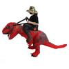 Inflatable Dinosaur Costume for Adult Waterproof Ride On T Rex Funny Blow Up Costume for Halloween Cosplay Party Dress Up Toy Red